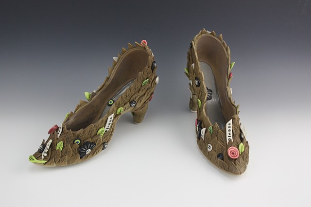 Ceramic Shoes by Laura Peery