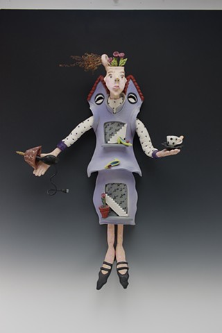 Ceramic figure by Laura Peery
