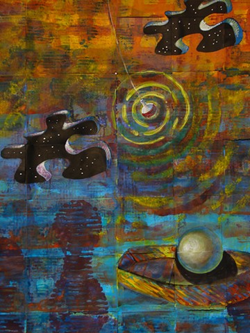 detail - Fishing in a Woven River of Stars