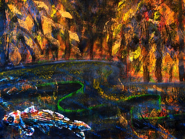 detail - The River Trees - Particle Flow