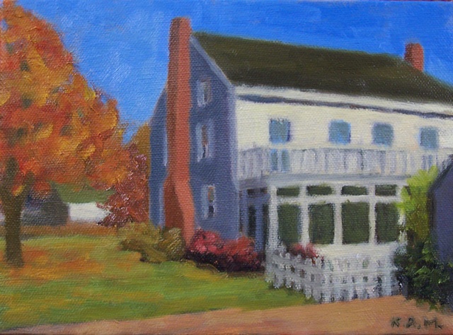 Corner of House in Fall