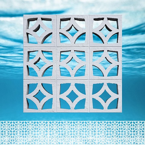 Digital Breeze Block (Square)