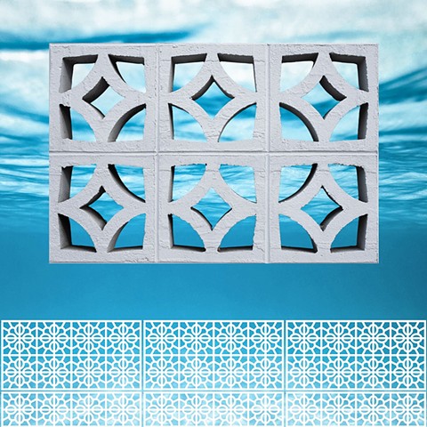 Digital Breeze Block (Horizontal) 