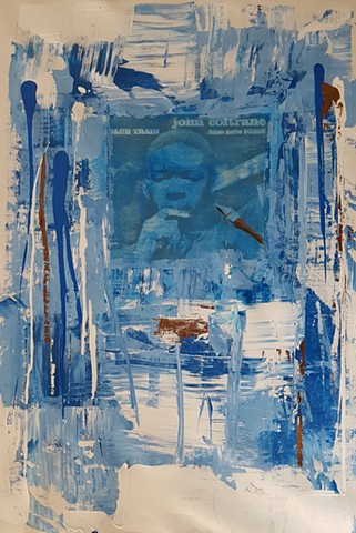 John Coltrane - Blue Trane- Acrylic on Canvas -20x24 - Sold