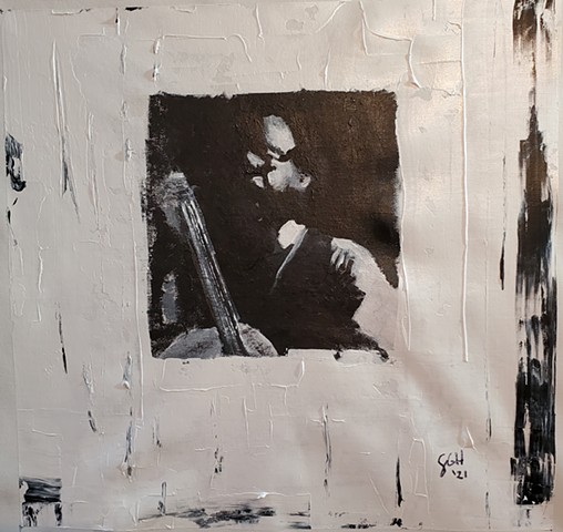 Charles Mingus,  Jazz Bassist - 16x16
