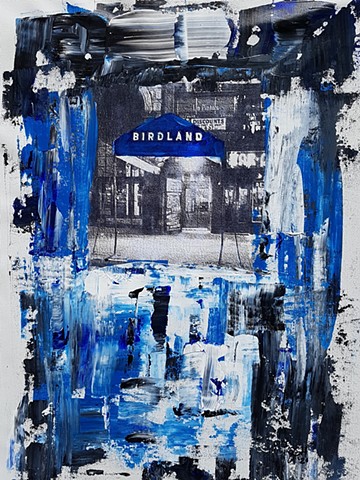 Birdland New York City- Acrylic on Canvas - 18x24 - Sold