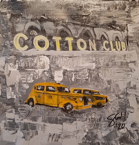 Cotton Club 02 New York City 1936 -acrylic on canvas 12x12 - Sold