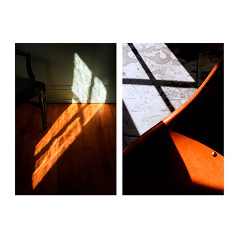 Orange, Window Light Diptych 