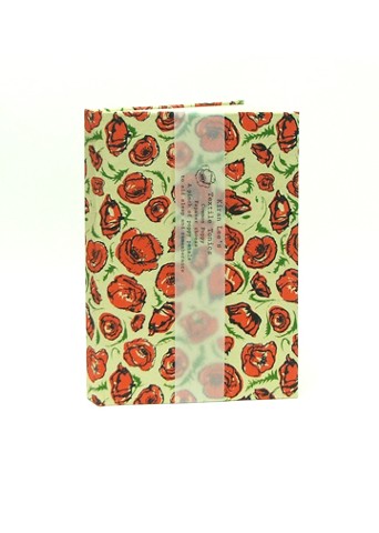Poppy pattern case bound book