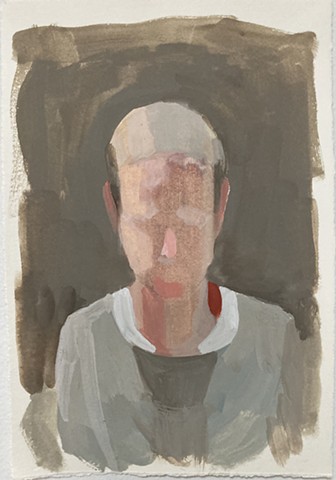 self-portrait (red note)