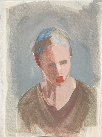 self-portrait (red chin)