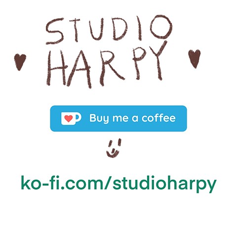 Studio Harpy Ko-fi Coffee Tip Jar Of Sorts