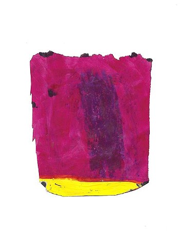 bright pink raw art abstract painting