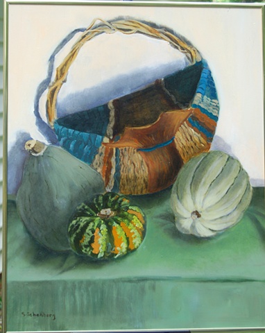 Basket with Squash