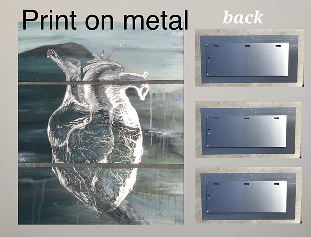 Print on aluminum 4th chakra heart