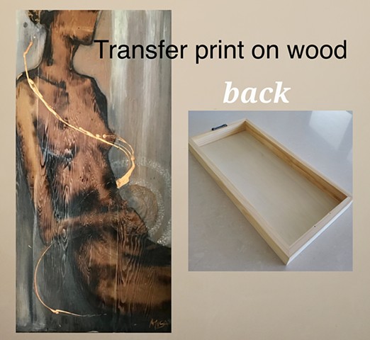 Transfer - Print on wood 2nd chakra 