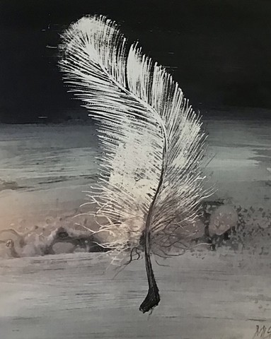 PAPER PRINT ST.FEATHER metallic ink