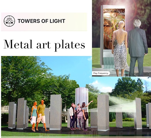 TOWERS OF LIGHT ART PLATES