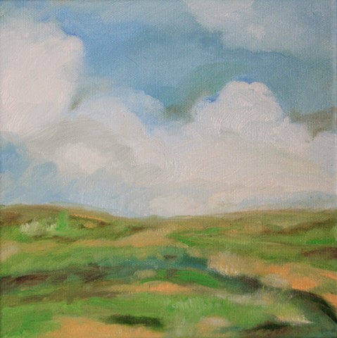 "Meditation Landscape" oil on canvas. 