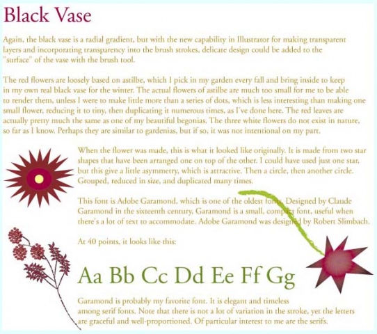 Black Vase text