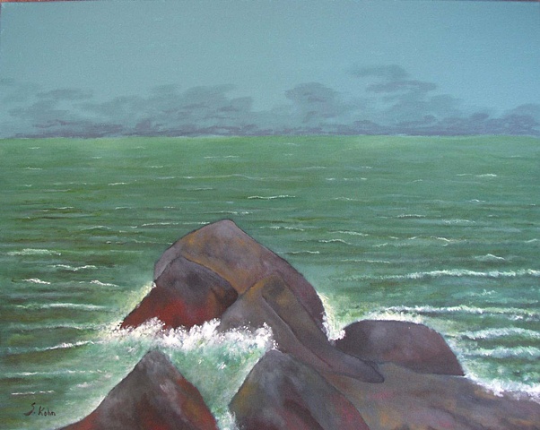 Seascape No. 5: On the Rocks