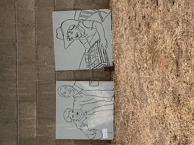 two side by side