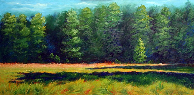 oil, canvas, landscape