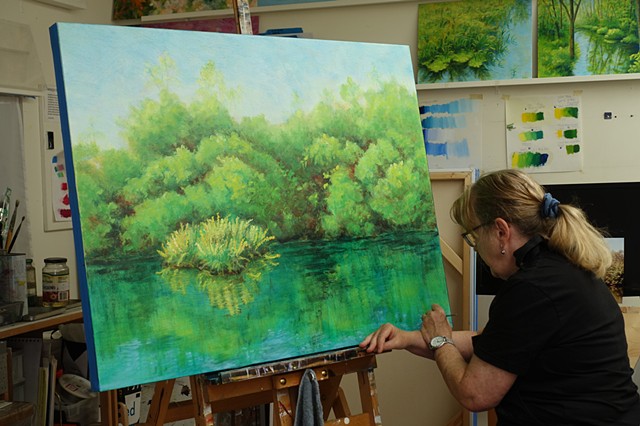 Marion Webber oil painting landscape water nature
