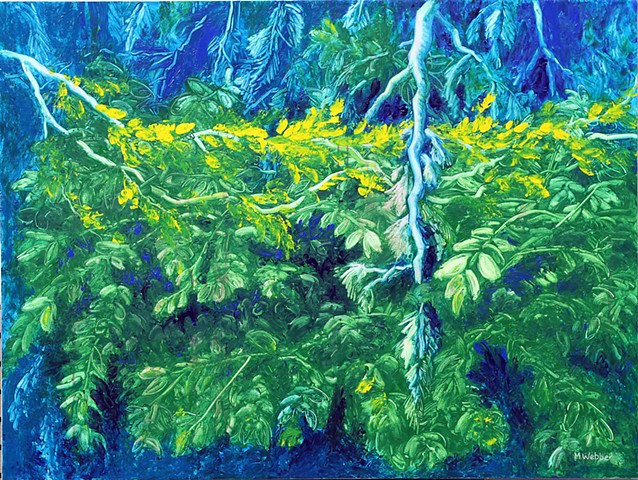 oil, acrylic painting, canvas, BC, landscape 