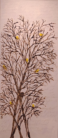 Yellow Warblers in Wild Plum Trees #3
(after Keats' Ode to a Nightingale 