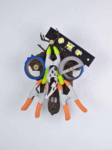 Golem #50; cuckoo clock with tools