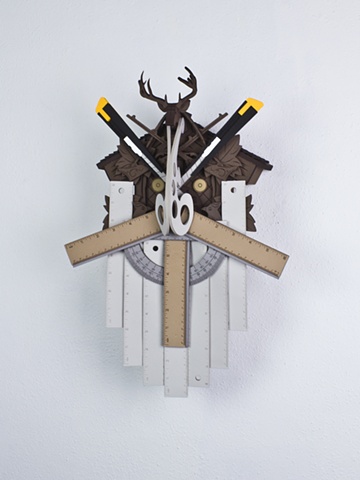 Golem #48; cuckoo clock with tools