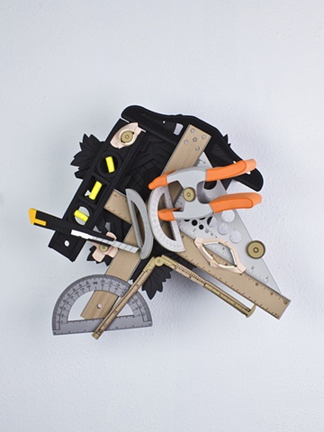 Golem #19; cuckoo clock with tools