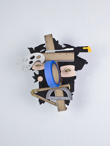 Golem #24; cuckoo clock with tools