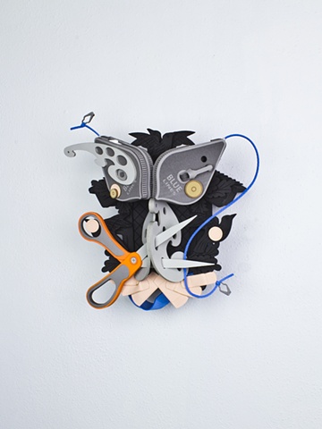 Golem #68; cuckoo clock with tools