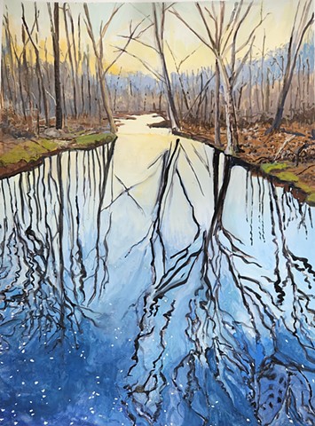 Late February Sunset, Tyler Mill