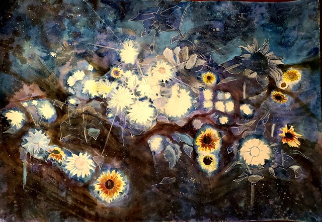 Starry Sunflowers