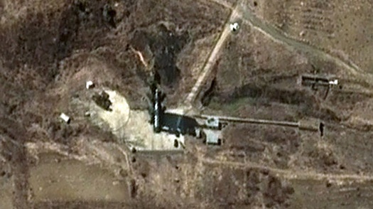 NK missile launch site