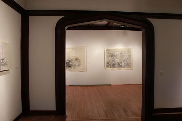 Installation view of Exploded Views at the John Slade Ely House Center for Contemporary Art
