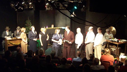 The cast of "Armageddon Radio Hour New Years Eve" 2005.