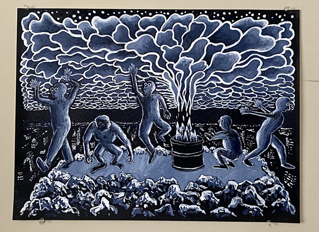 On the Hill we Burn Oil and Garbage