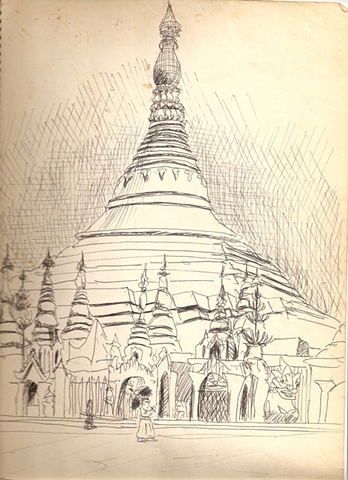 Burma - Rangoon:  Shwedagon Stupa