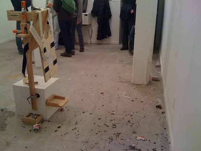 "Sculpture for inciting a riot / burning for fun" ( after performance )