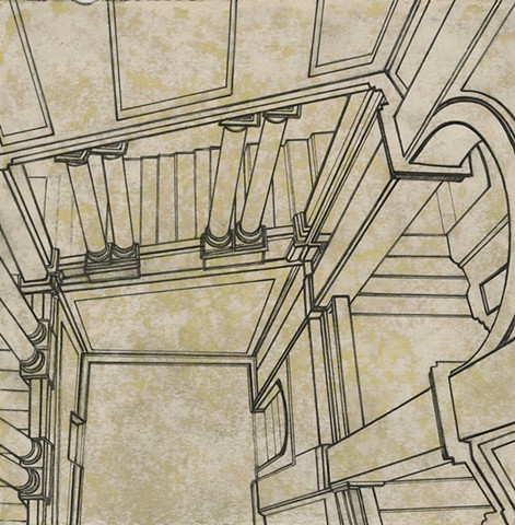 Barberini Staircase - Downstairs Paul Flippen drawing