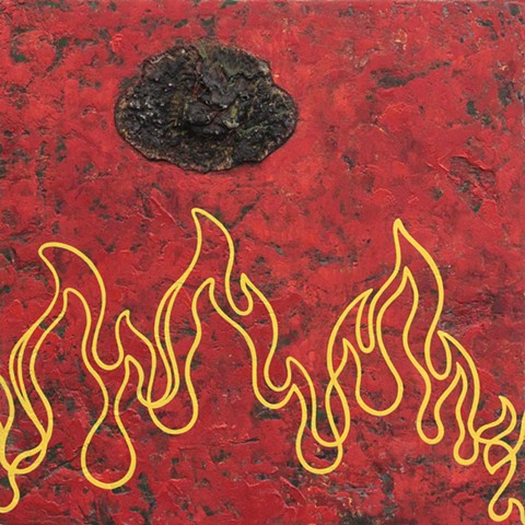 Ember painting Paul Flippen fire abstraction 