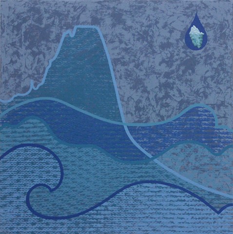Floe painting Paul Flippen element water iceberg abstraction
