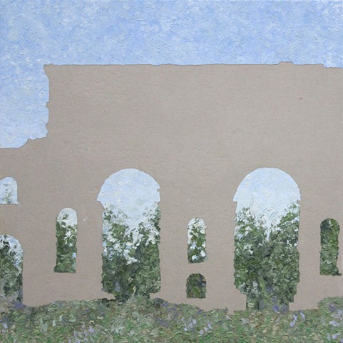 Aqueduct Verso Paul Flippen painting