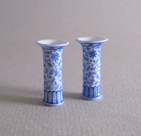 1/12 scale miniature reproduction chinese porcelain vases