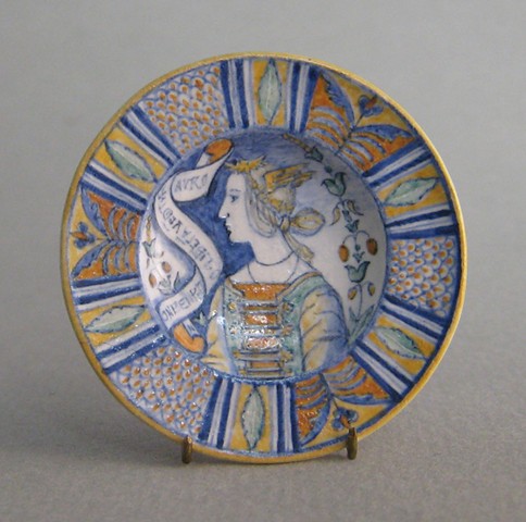 handmade miniature ceramic plate