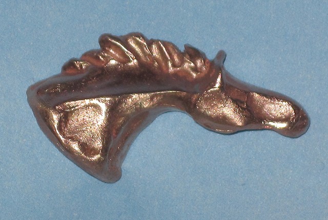 Small Bronze Plains Pony Pin